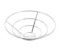 FUNNETOYU Support D'abat-jour en Fer Argenté pour Lampe de Plafond DIY avec Armature Cage Fil Métallique et 4 Cerceaux de 8 à 29,5cm, Diffusion Lumineuse Optimale pour Décoration Maison
