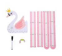 FUNNETOYU Toise de Hauteur pour Garçon et Filles Autocollants Muraux Animaux en Papier, Motif Dessin Animé 3d, Réutilisable et Facile à Enlever, pour Espaces Garçon et Filles