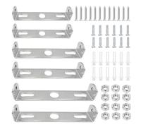 Funngy Support de Fixation Plafonnier,6 PCS Accroche Plafond Universel 90/100/105mm Montage Solide pour Plafonnier Applique Murale Suspension et Spot Luminaire Plaque de Plafond pour Maison et Bureau