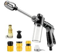 Funnity Jetterix Pistolet Haute Pression, Lance de Nettoyage Métal