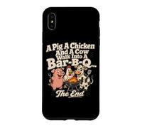 Funny BBQ Grill Master Pig Poulet Vache Cookout Coque pour iPhone XS Max