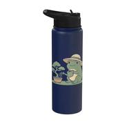 Funny Frog Bonsai Gardening Japanese Style Plant Lover Stainless Steel Insulated Water Bottle