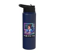 Funny Last Day of School Made It to May Teacher Girls Meme Stainless Steel Insulated Water Bottle