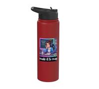 Funny Last Day of School Made It to May Teacher Girls Meme Stainless Steel Insulated Water Bottle