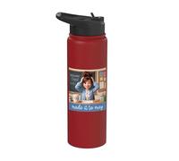 Funny Made It to May Girls Meme Teacher Last Day of School Stainless Steel Insulated Water Bottle