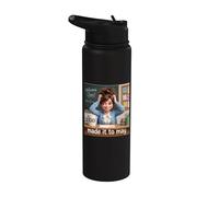 Funny Made It to May Teacher Girls Meme Last Day of School Stainless Steel Insulated Water Bottle