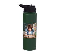 Funny Made It to May Teacher Girls Meme Last Day of School Stainless Steel Insulated Water Bottle