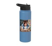 Funny Made It to May Teacher Girls Meme Last Day of School Stainless Steel Insulated Water Bottle