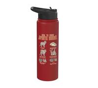 Funny Math Infinite Energy Cat et génie mécanique Stainless Steel Insulated Water Bottle