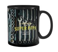 Funny Mechanic Coffee Mug, Black Ceramic Cup, Toolbox Design, Novelty Gift