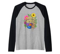 Funny Saying The Garden My Happy Place Sarcastique Manche Raglan
