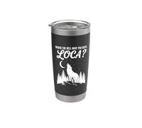 Funny Wolf Where Hell Have You Been Loca Retro Gobelet isotherme en acier inoxydable double paroi