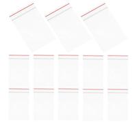 FUNOMOCYA 100 Pièces Lot de Sachets Transparents Refermables Sacs de Rangement Scellés Réutilisables pour Bijoux Bonbons et Petits Objets Sacs Plastiques Auto-scellants Résistants