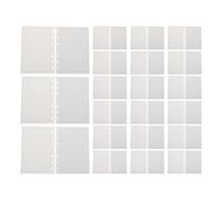 FUNOMOCYA 100 Pièces Recharge pour Cahier à Anneaux avec Pages Quadrillées Lignées et Blanches Compatible pour Organisation et Planification Quotidienne