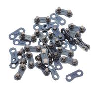 FUNOMOCYA 20 Ensembles Connecteur de Chaîne et Utilisateurs Occasionnels en Acier Inoxydable Noir, Haute et Réutilisable pour Tronçonneuse à Essence pour Bûcherons Professionnels