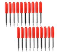 FUNOMOCYA 50 Pcs Lames de Coupe 45° en Acier Tungstène pour Découpe Vinyle et Carton Fin Couvercle en Caoutchouc