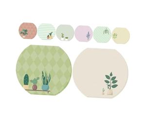 FUNOMOCYA 8 Pièces Plant Pattern Sticky Notepads Set Self Adhesive Cute Note Pads For Office Classroom And Home Portable And Versatile Memo Pads