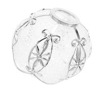 FUNOMOCYA Abat-jour en Métal, Mini à Suspendre, Motif Fleur à 8 Pétales, Diamètre de Trou 1,7''/42mm, Argenté, pour Douille E27, Diffusion de Lumière, Installation sans Outil, Intérieur