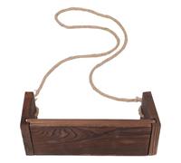 FUNOMOCYA Balançoire Bois Né Accessoire Photo Garçon Fille avec Siège Rembourré Décor Vintage Sécurisé pour Séances Photo à Domicile et Jardin Modèle