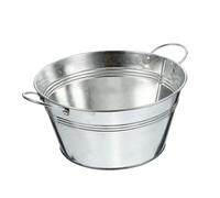 FUNOMOCYA Bassine Confiture en Fer Double Poignée, Seau à Légumes Élégant Rangement de Fruits la Maison