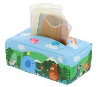 FUNOMOCYA Boîte à Mouchoirs Garçon Fille Sensorielle avec Motifs Animaux Colorés Éveil pour Nourrissons Exercice Manuel et Apprentissage des Couleurs pour Tout-petits Ans