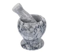 FUNOMOCYA Broyeur D'ail en Marbre Pilon Ergonomique, Ustensile Cuisine pour Pharmacies Cuisine, Set, pour Écraser L'ail Épices Couleur Aléatoire Plusieurs styles