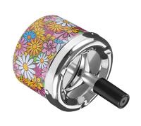 FUNOMOCYA Cendrier Fonction Multiusage Design Élégant Rond en Métal Automatique Résistant et Pratique pour Extérieur et Terrasse