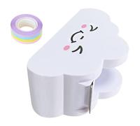 FUNOMOCYA Dévidoir de Ruban Arc-en-Ciel avec Dérouleur, Distributeur de Ruban Adhésif en Papier, Plastique Blanc, 1 Set, Rangement de Ruban, Portable, pour Bureau et Classe