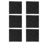 FUNOMOCYA Filtres à Charbon pour Composteur Cuisine Intérieur, Coussinets Filtrants Carrés en Éponge pour Seau à Compost Noir, Lot de 6 Pièces Haute Efficacité D'absorption D'odeurs