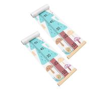 FUNOMOCYA Lot de 2 Toises Murales pour Garçon et Filles Outil de Mesure de Hauteur en Papier Adhésif Tableau de Croissance pour Garçon et Filles Courbe de Croissance Décoration Chambre