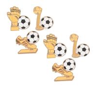 FUNOMOCYA Lot De 6 Broches Souvenirs De Football En Métal Broches Sportives De Revers De Costume De Maillot De Football De Gardien De But De Revers De
