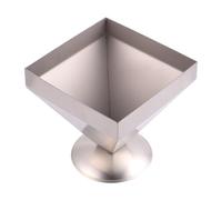 FUNOMOCYA Moule Pyramidal Quatre Faces Acier Inoxydable Ustensile de Cuisine Pratique pour Plats Froids Résistant aux Hautes Températures Réutilisable pour Portions Uniformes et