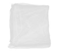 FUNOMOCYA Moustiquaire pour Pergola en Polyester Blanc 2,4x10m Protection la Pluie Vent, pour Gazebo et Balcon Extérieur