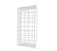 FUNOMOCYA Panier de Congélation en Fil Métallique Blanc 28x21,5x12 Cm, Bac de Rangement Alimentaire pour Congélateur Coffre, Organisateur Pratique pour Fruits et Légumes, Contenant