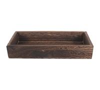 FUNOMOCYA Plateau Décoratif en Bois Rustique pour Lampe en Bocal, Ambiance Surélevée, Antidérapant, pour Décoration de Table D'entrée ou Rassemblement