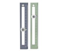 FUNOMOCYA Règle Géométrique et Compas en Plastique 2pcs pour Dessin Précis, Outil de Mesure pour L'école Relevé Topographique