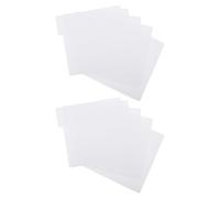FUNOMOCYA Séparateurs de Disques Vinyles en Plastique Blanc 0,75 Mm D'épaisseur 10 Pcs pour Organisation Rapide et Étanche des Collections à Domicile