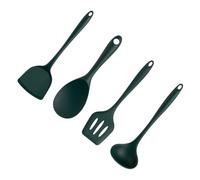FUNOMOCYA Set Manche Ergonomique Antiadhésif Ustensiles Cuisine en Silicone 4 Pièces Résistant la Chaleur, pour Casseroles, Poêles et Faitouts