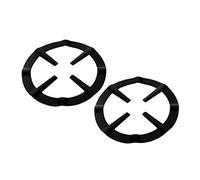FUNOMOCYA Support de Cuisinière à Gaz en Fer Noir 2pcs Grille Résistante à Haute Température Facile à Nettoyer pour Usage Domestique et Café