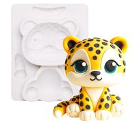 FUNSHOWCASE Moule en silicone pour décoration de gâteau Motif léopard 8,1 cm de haut