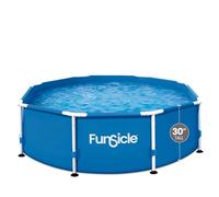 FUNSICLE Piscine Tubulaire Ronde Activity Pool Volume 3032 Ø 2,44m 76cm | Usage jardin et piscine, ø 2,44m x H 76cm, système smartconnect, liner toughmesh 3 couches, capacité 6 personnes