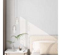 FunStick 40CM×6M Papier Peint Blanc Géométrique Papiers Peints Salle de Bain Lavable Mural Vinyle Adhesif pour Cuisine Armoire Papier Peint Rayé Gris et Blanc Rouleau Adhesif pour Meuble Cuisine Salon