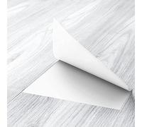 FunStick 90CM×15CM 15 Dalles PVC Effet Bois Gris Blanc Carreaux Adhesif Cuisine Salle de Bain Dalle PVC Adhesive Sols Gris Lino Sol Adhesif Bois Stickers Muraux Salon Dalle Vinyle Adhesive Sol