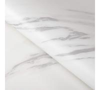 FunStick 90CM×5M Papier Peint Effet Marbre Blanc et Gris Revêtement Plan de Travail Adhésif Cuisine Marbre Credence Adhesive pour Cuisine Effet Marbre Blanc Vinyle Adhesif Blanc Meuble Armoire Salon