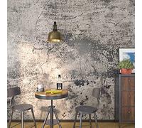 FunStick Papier Peint Effet Béton Stickers Meubles Cuisine 60CM x 5M Auto-adhésif Imperméable Industriel Moderne Film Décoratif Autocollant Épais pour Mur Plans de Travail Placard Table Tiroir