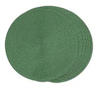 FunWheat Lot de 6 Sets de Table Ronds tressés pour Tables de Salle à Manger, lavables, antidérapants, 38 cm, Couleur Olive