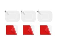 FunWorth Tampons adhésifs Double face, Tampons adhésifs Double face Tampons adhésif enregistreur de conduite pour pare-brise, adhésif pour Montage de Caméra de Tableau de Bord (Lot de 6 rectangles)