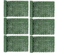 FUOBECIE Clôture artificielle en lierre, haie artificielle en lierre pour brise-vue, feuille de lierre, brise-vue en treillis grimpant, clôture de balcon pour décoration de mur de jardin extérieur, 1