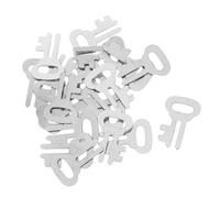 FUOYLOO 20 Clés de Cadenas pour Tirelire en Métal Argenté, Accessoires Verrouillables pour Boîte à Monnaie, Design Convivial, Lot de 20 Pièces pour L'épargne Sécurisée