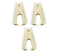 FUOYLOO Arrache-agrafes Accessoire Moderne en Acrylique Lot de 3 Ergonomiques Or, Outil de Retrait D'agrafes Compact et pour Maison Activités Scolaires